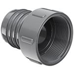 Dura 1435 Series PVC Tube Fitting,Female Adapter, Schedule 40, Gray