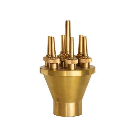 ProEco 1.5" Inlet Lotus Spray Brass Professional Fountain Nozzle N109-150 